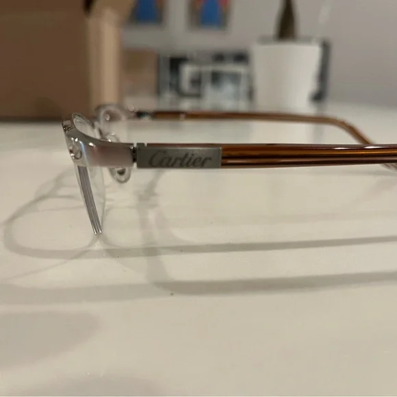 Cartier Silver Unisex Glasses - Picture 3 of 9